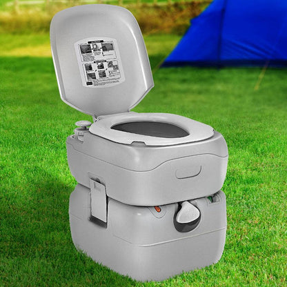 Outdoor Portable Camping Toilet 22L - Leisure Outdoors