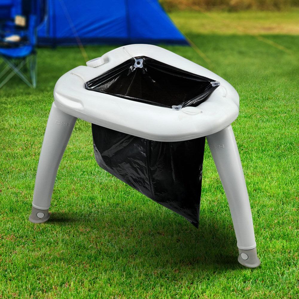 Outdoor Portable Folding Camping Toilet - Leisure Outdoors