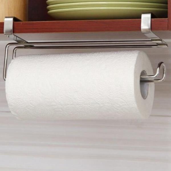 Paper Towel Holder Rack - Over Door for Home And Caravan - Leisure Outdoors