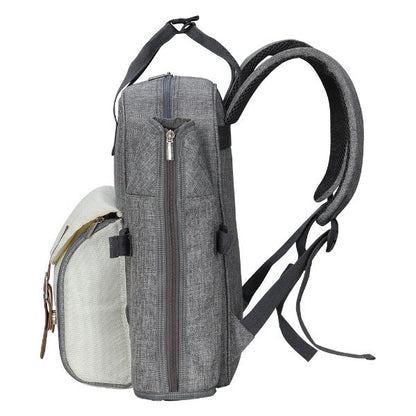 Picnic Basket Backpack - 4 Person - Grey - Leisure Outdoors