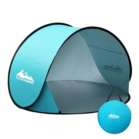 Pop Up Beach Tent Camping Portable Sun Shade Shelter Fishing - Leisure Outdoors