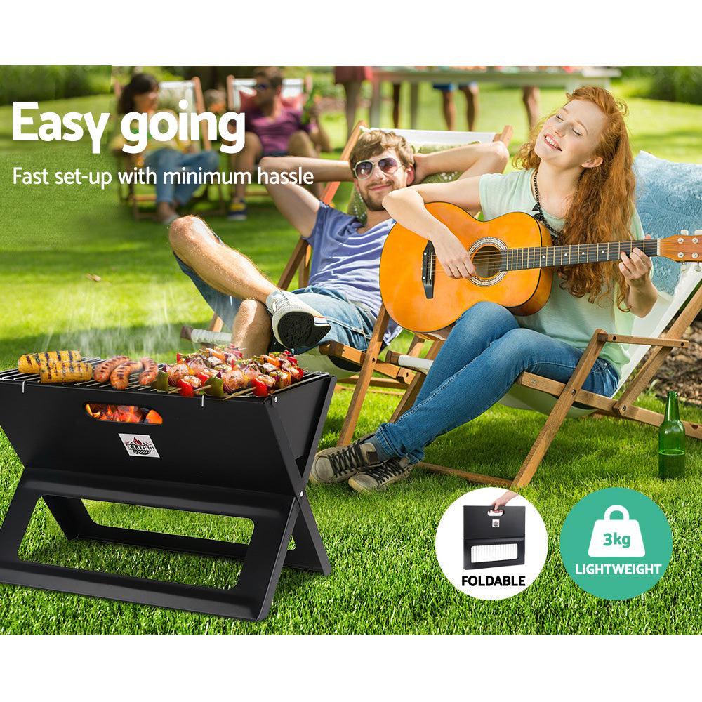 Portable Charcoal BBQ Grill - Leisure Outdoors