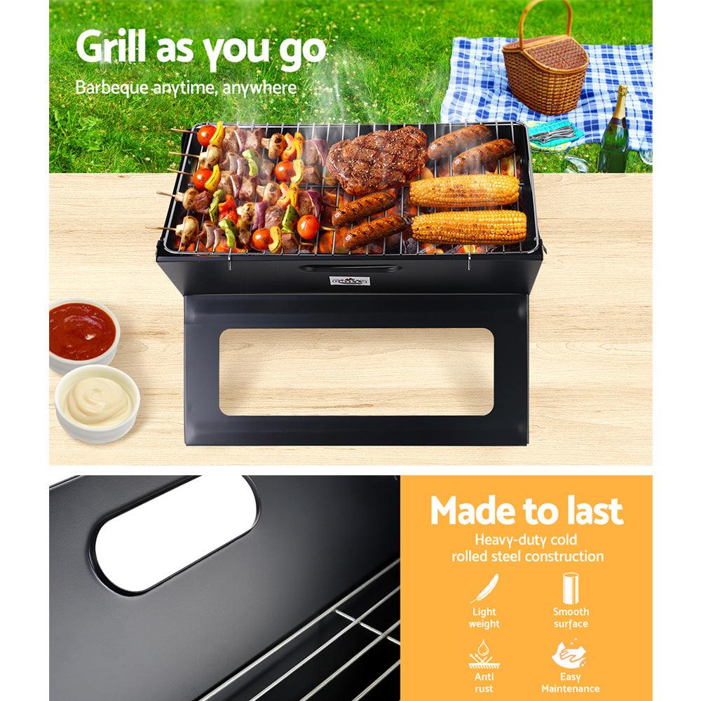 Portable Charcoal BBQ Grill - Leisure Outdoors