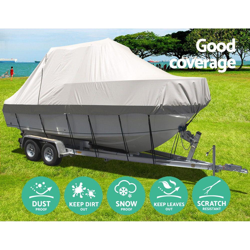 Waterproof Boat Cover - 19 - 21ft - Leisure Outdoors